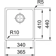 FRANKE Smart SID 110-34 оникс
