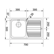 FRANKE LOGICA LINE LLL 611 чаша слева