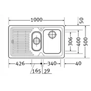 FRANKE LOGICA LINE LLX 651 чаша справа