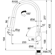 FRANKE Pescara L Slide-in черный матовый