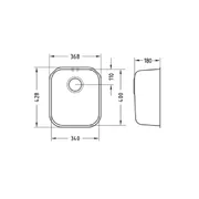 Alveus VARIANT 40 слив вдоль длинной стороны чаши