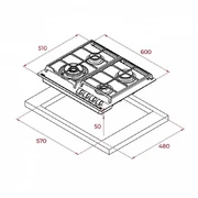 TEKA GZC 64321 XBN WHITE MARBLE
