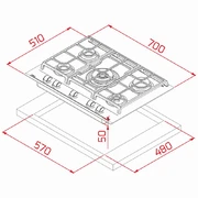 TEKA GZC 75330 XBC WHITE MARBLE